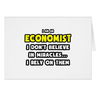 Mirakels en economen ... Grappig