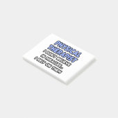 Mirakels en fysische therapisten post-it® notes (Schuin)