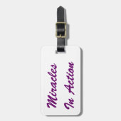 Mirakels in actie bagagelabel (Voorkant verticaal)