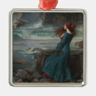 Miranda (door John William Waterhouse) Metalen Ornament
