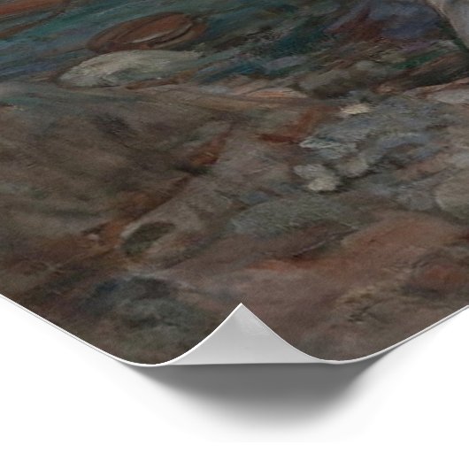 Miranda door John William Waterhouse Poster (Hoek)