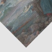 Miranda en de Tempest van John William Waterhouse Tissuepapier (Detail)