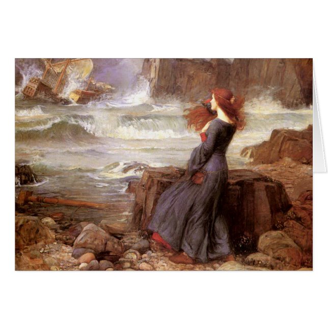 Miranda — La tempête de John William Waterhouse (Devant horizontal)