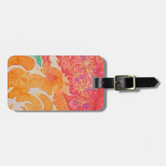 Miranda Priely Floral No. 3 Travel Label Bagagelabel