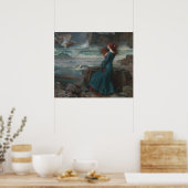 Miranda Tempest John William Waterhouse Art Poster (Keuken)