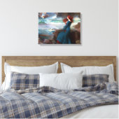 Miranda The Tempest John William Waterhouse Canvas Afdruk (Insitu (Slaapkamer))