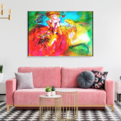 MIRANDOLINA / Venetiaanse carnavalmaskers Canvas Afdruk (Insitu (Woonkamer))