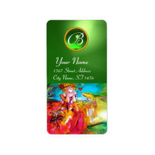 MIRANDOLINA / Venetiaanse carnavalmaskers Etiket