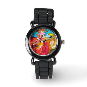 MIRANDOLINA / Venetiaanse carnavalmaskers Horloge