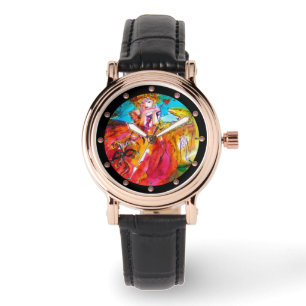 MIRANDOLINA / Venetiaanse carnavalmaskers Horloge