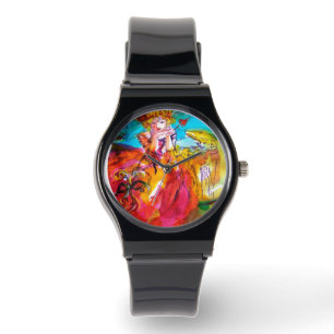 MIRANDOLINA / Venetiaanse carnavalmaskers Horloge
