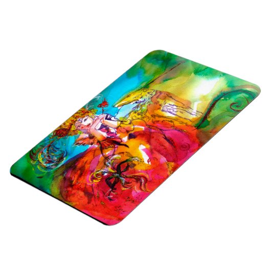 MIRANDOLINA / Venetiaanse carnavalmaskers Magneet (Linkerzijde)