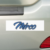 Mirco Nom bleu Autoaufkleber Sticker (En voiture)