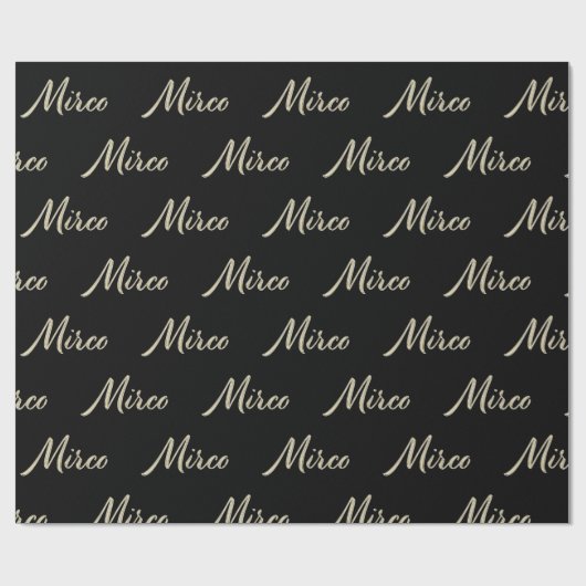 Mirco Vorname Name edles Geschenkpapier Papier (Vlak)