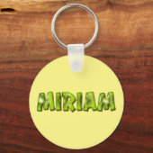 Miriam Name Kiwi Design Porte-clés (Recto)
