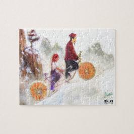 Miriam - tandem cycle with Liu Xiang Legpuzzel