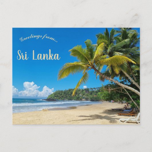 Mirissa Sri Lanka Briefkaart (Voorkant)