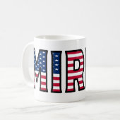 Mirko Nom Prénom USA styled Tasse Café (Devant gauche)
