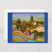 Miro, prijst het dorp, schilderend Briefkaart (Voorkant / Achterkant)