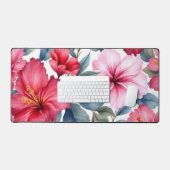 Miroir compact Watercolor floral rose rouge (Clavier et souris)