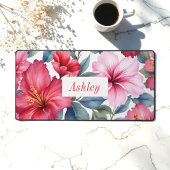 Miroir compact Watercolor floral rose rouge