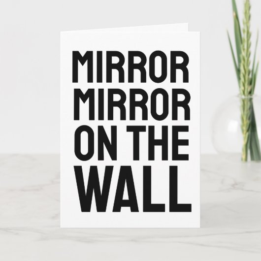 MIROIR D'ANNIVERSAIRE SUR LA CARTE D'ANNIVERSAIRE  (Devant)