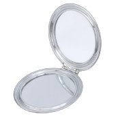 Miroir De Poche Aquarelle Blues Nom personnalisé Compact Mirror (Ouvert)