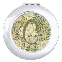 Dessin floral Wm Morris avec monogramme