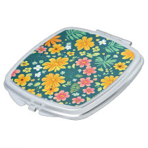 Feuilles tropicaux et motif de fleurs