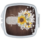 Miroir De Poche Mariage de la braise rustique Sunflower's Breath M (Côté )