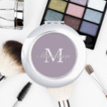 Miroir De Poche Mauve Stylisé Mariage Bridesmaid Monogramme<br><div class="desc">Un miroir compact et personnalisé pour votre femme de chambre ou femme de chambre ou d'honneur mariage qui a son initiale et son nom stylisé sur un arrière - plan de couleur mauve et tendance. Modifier pour remplacer l'initiale et le nom. Sélectionnez votre style de miroir compact. Customisez plus loin...</div>
