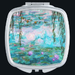 Miroir De Poche Nénuphars par Claude Monet<br><div class="desc">Nénuphars par Claude Monet.
 Veuillez visiter mon magasin pour une conception plus intéressante et plus de => bien choisi zazzle.com/iwheels de couleur</div>