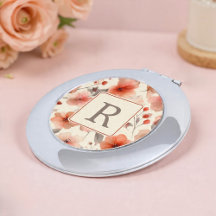 Pretty Flower Monogram Template Personalized