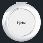 Miroir De Poche SIMPLE MINIMAL ajouter votre nom bridesmaid person<br><div class="desc">design</div>