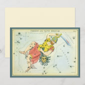 Miroir d'Urania, Carte céleste d'astronomie vintag (Devant / Derrière)