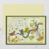 Miroir d'Urania, carte céleste d'astronomie vintag (Devant / Derrière)