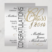 Miroir en perle d'argent Invitation officielle de  (Devant / Derrière)