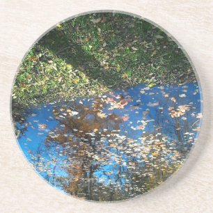 Miroir Miroir dessous de verre rond d'automne