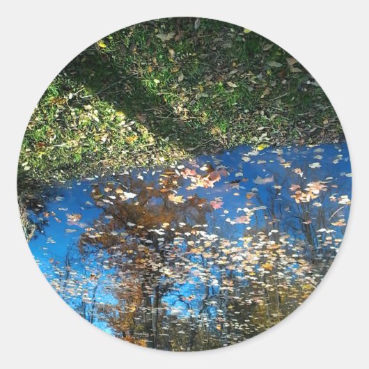 Miroir Mirror Autumn Ronde Sticker (Voorkant)