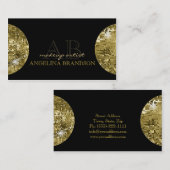 Miroiter la carte d'or de noir de damassé de (Devant / Derrière)