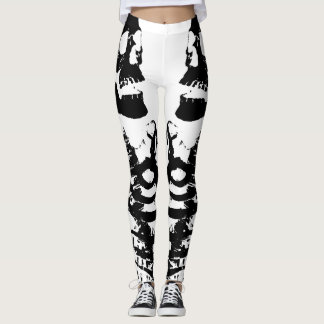 Mirror Afbeelding Skeletten White Leggings