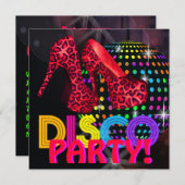 Mirror Ball Disco Dance Party Uitnodigingen (Voorkant / Achterkant)