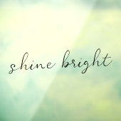 Mirror Cling Shine Heldere Opheffing Quote Raamsticker (Vel 3)