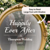 Mirror Decal - DIY Romantic Wedding Decoration