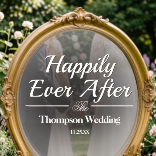 Mirror Decal - DIY Romantic Wedding Decoration