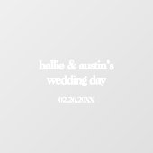 Mirror Decal - DIY Wedding Decoration (Vel)