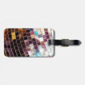 Mirror Disco Ball Bagagelabel (Achterkant horizontaal)