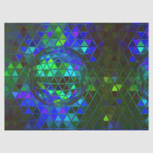 Mirror Disco Ball Groovy Geometric Digital Print Tissuepapier