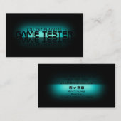 Mirror-effect modern futuristisch visitekaartje (Voorkant / Achterkant)