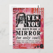 Mirror - Funny Vintage Ad Briefkaart (Voorkant / Achterkant)